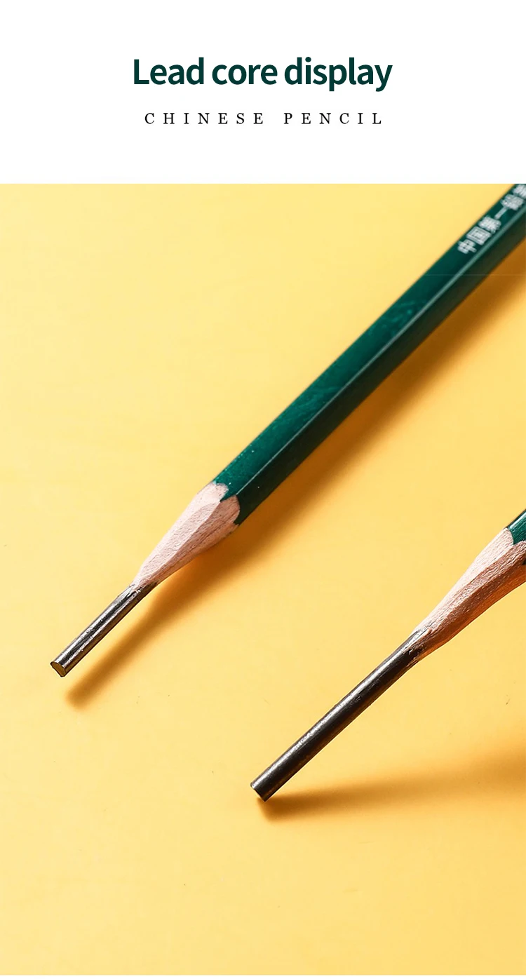 Schwarzer Skizzenstift, professioneller Holz-Zeichenstift, H/2H/3H/4H/5H/6H/HB 2/3/4/5/6/8/10/12B, Kunst-Briefpapier, 12 Stück – Detail 10