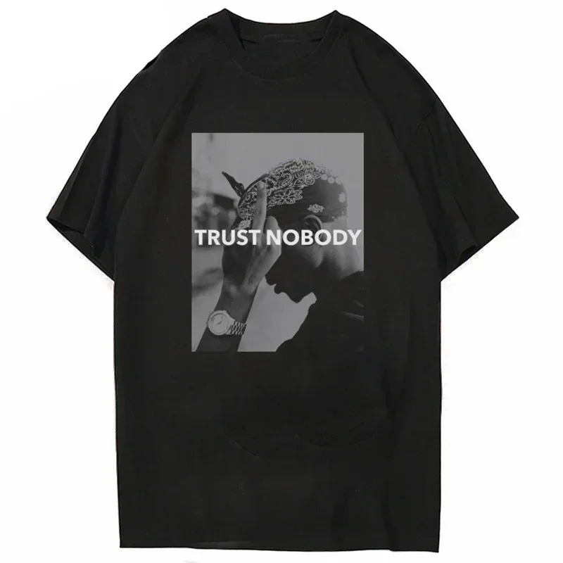 2026 Summer Fashion T-shirt Rapper Tupac Tops Hip Hop Streetwear Sleeves Shirt Women Sleeved Harajuku Streetwear Tops Tees