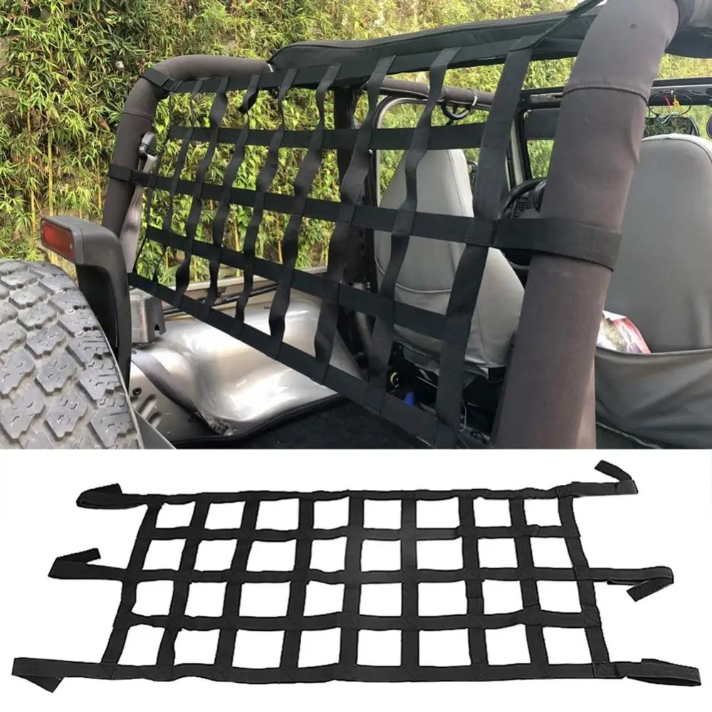 Car Auto Roof Rear Cargo Luggage Mesh Storage Net Holder Hammock for Wrangler