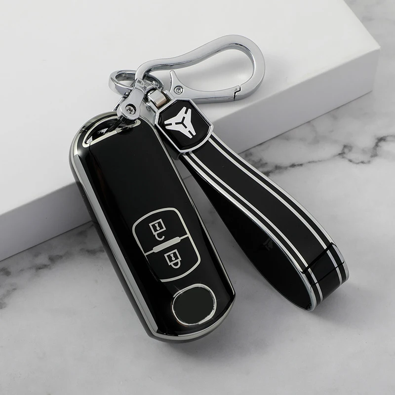 Tpu-車のキーカバー,mazda 2 3 6 atenzamoio CX-5 cx5 CX-3 cx7 CX-9 2015- 2019 2 3 4ボタン用の背面カバー,キーレス