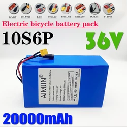 Suitable for bicycles, wheelchairs, outdoor motorcycles,High power, 10S6P lithium-ion battery pack, 36V, 18650 20000mAh