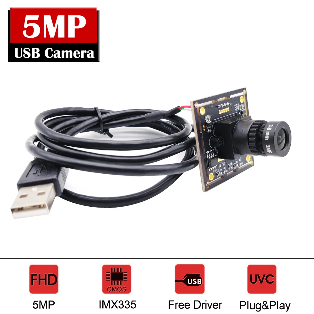 

NEOCoolcam 30fps 5 Megapixel IMX335 Sensor Low illumination 5MP USB Webcam Camera Module UVC Plug And Play