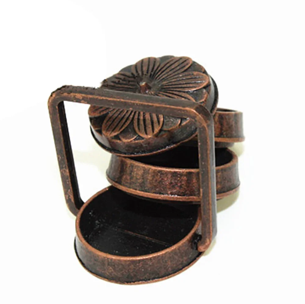 1/12 Dollhouse Miniature โลหะ Vintage อาหารตะกร้ามินิตะกร้าอาหารของเล่นสําหรับตุ๊กตาอุปกรณ์ House ตกแต่ง ob11 bjd