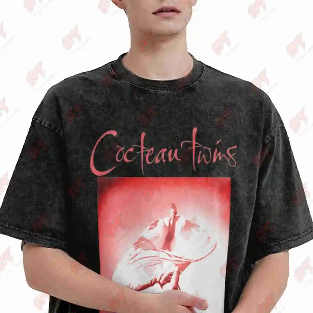 Cocteau Twins Lullabies EP Vintage Washed Tee Pure Cotton T-Shirt
