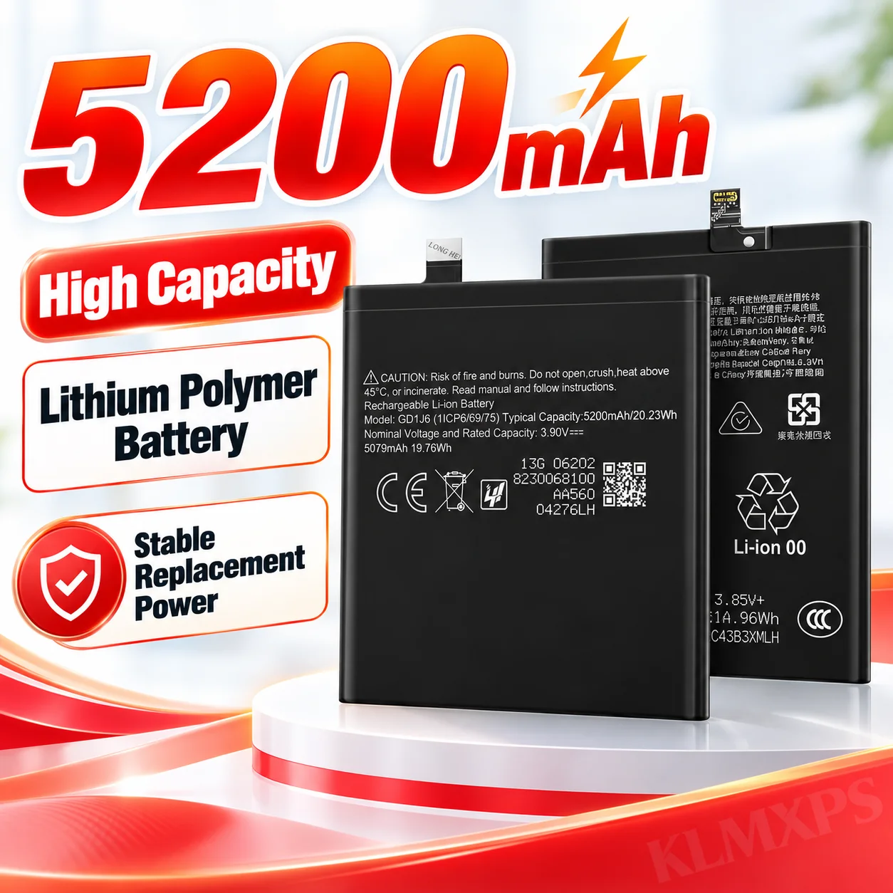 5200mAh GD1J6 Battery for Google Pixel 10 Pro XL Replacement Li Polymer Battery Cell with Professional Repair Tools