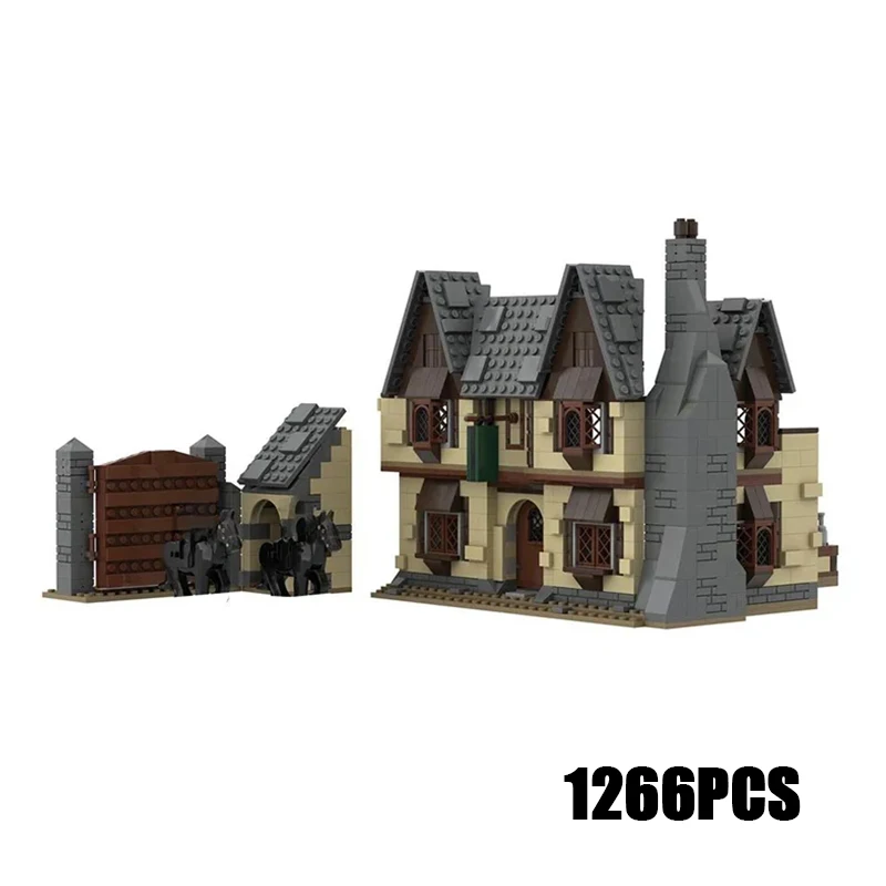 

Magical Rings Movie Moc Building Blocks The Prancing Pony Model Technology Bricks DIY Assembly Street View Toys Children Gifts