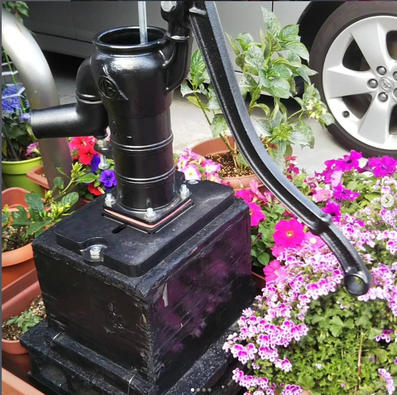 Hand-operated pump hydraulic well, Yangjing well with cast iron inner tank 304 stainless steel manual pressure well