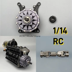 RC 1/14 Tractor Gearbox Deceleration Torque Enhancer Universal Metal Upgrade For Tamiya 1/14 RC Trailer Tipper Truck DIY Parts