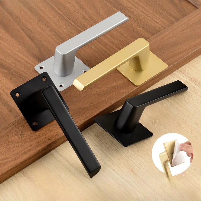 Door handle Window non-punching sliding door Glass bathroom Bedroom sanitary