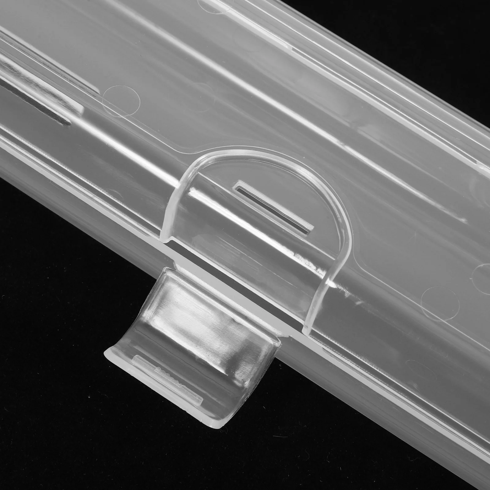 

4Pcs Transparent Straw Storage Box Multi-Functional Portable Carrying Case for Travel Small Object Coin Organizer