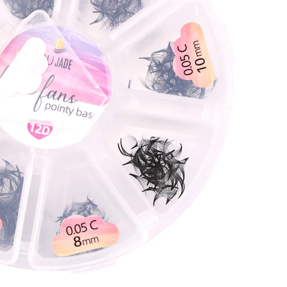 RUJADE Lose 3D-40D Vorgefertigte Russische Volumen-Wimpern mit spitzer Basis, Faux Mink Bouquets, Vorgefertigte Wimpernverlängerungen, Make-up Cilios – Detail 22