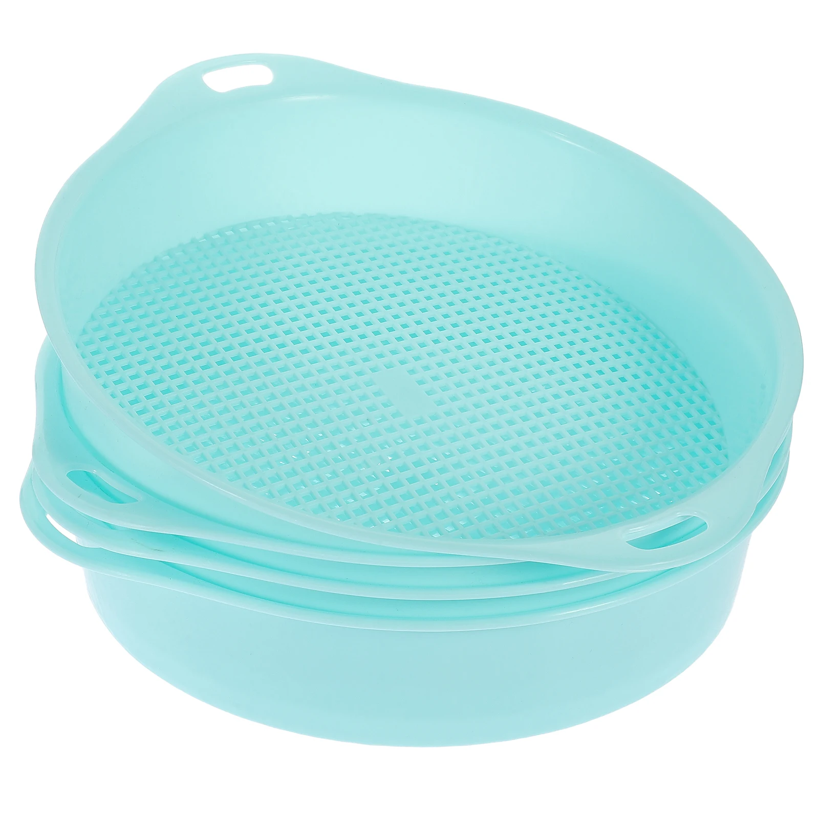 

Sieve with Handle Plastic Mesh Dirt Strainer for Garden Tool Soil Riddle Screen Sifter