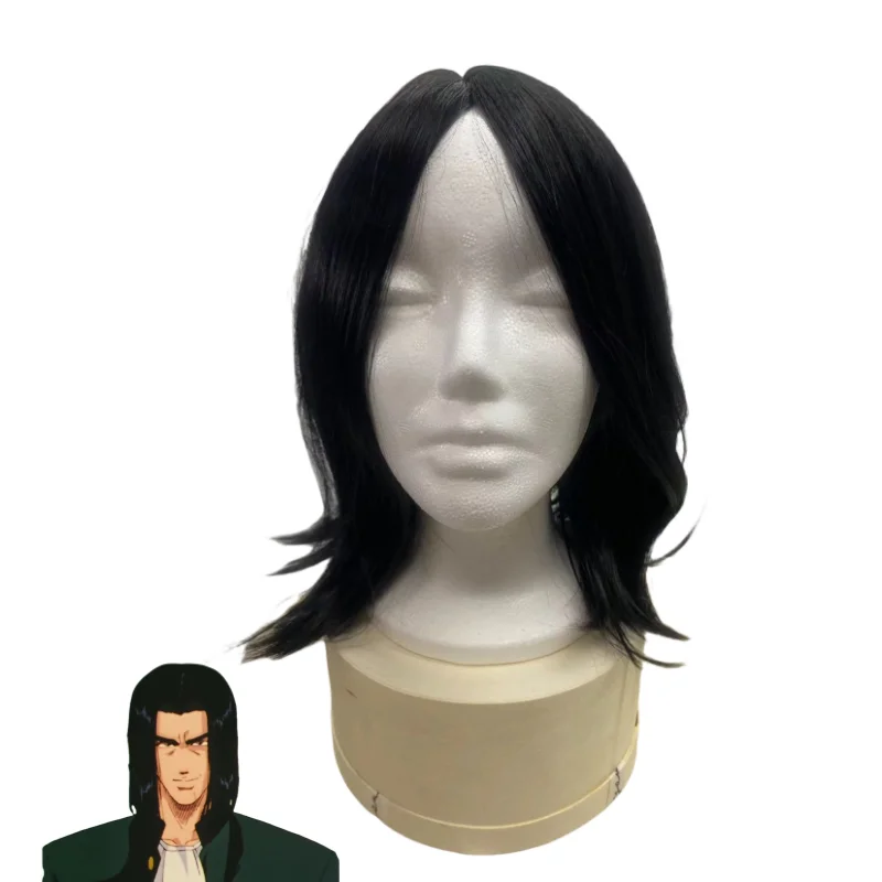 

Anime Slam Dunk Shohoku Mitsui Hisashi Long Wig Cosplay Delinquent Youth Basketball Fashion Halloween Party Wigs Black