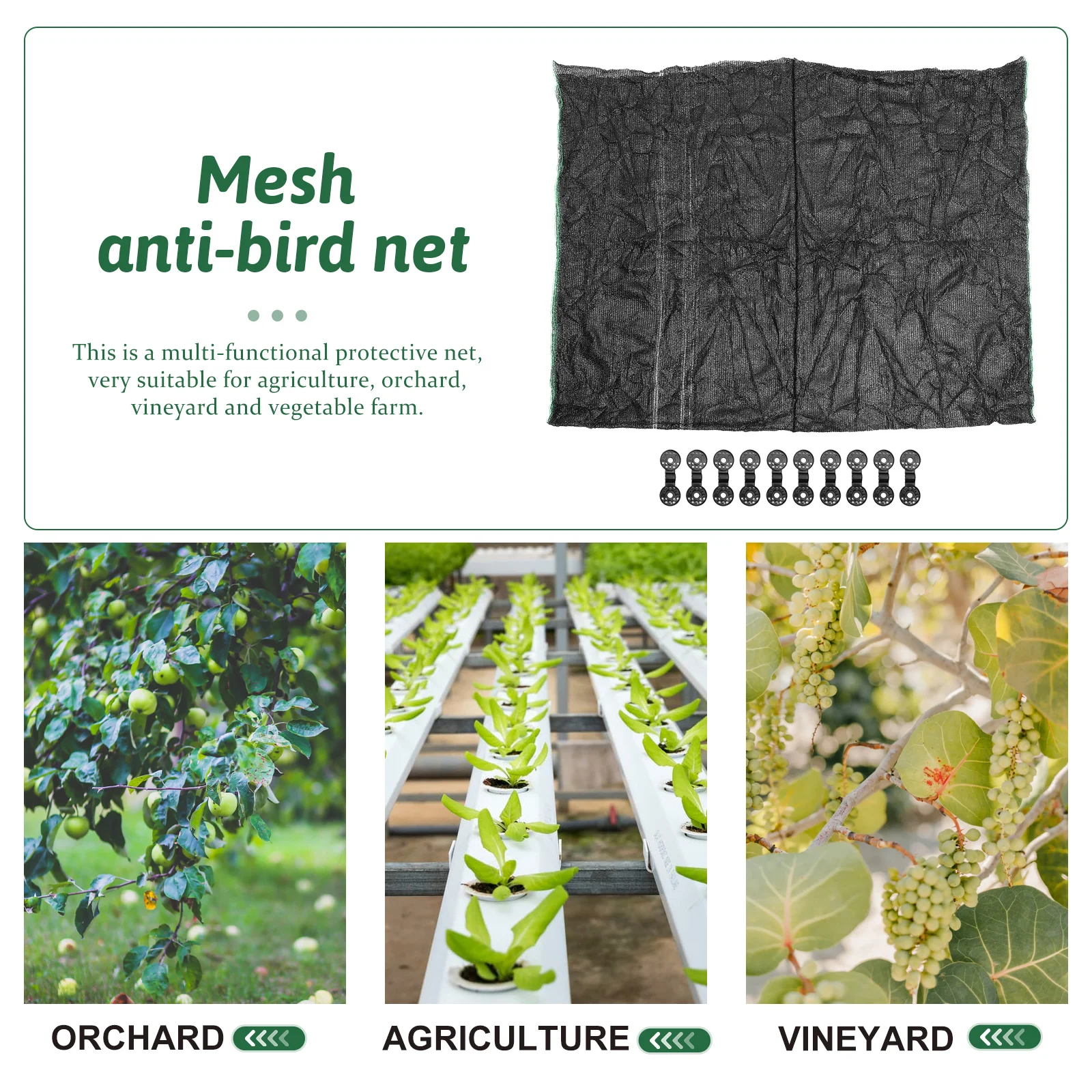 

Shade Cloth for Plants PE Vegetable Netting Greenhouse Plant Protective Mesh Garden Tools Sinks Application Gardening