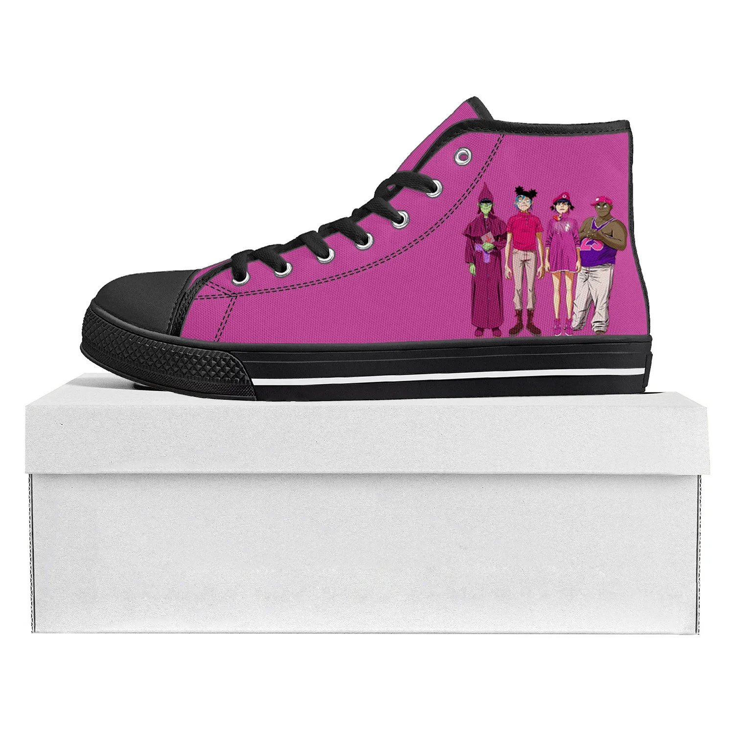 Gorillaz-Zapatillas de lona de banda de Rock Virtual para hombre y mujer, zapatos personalizados de alta calidad, a la moda