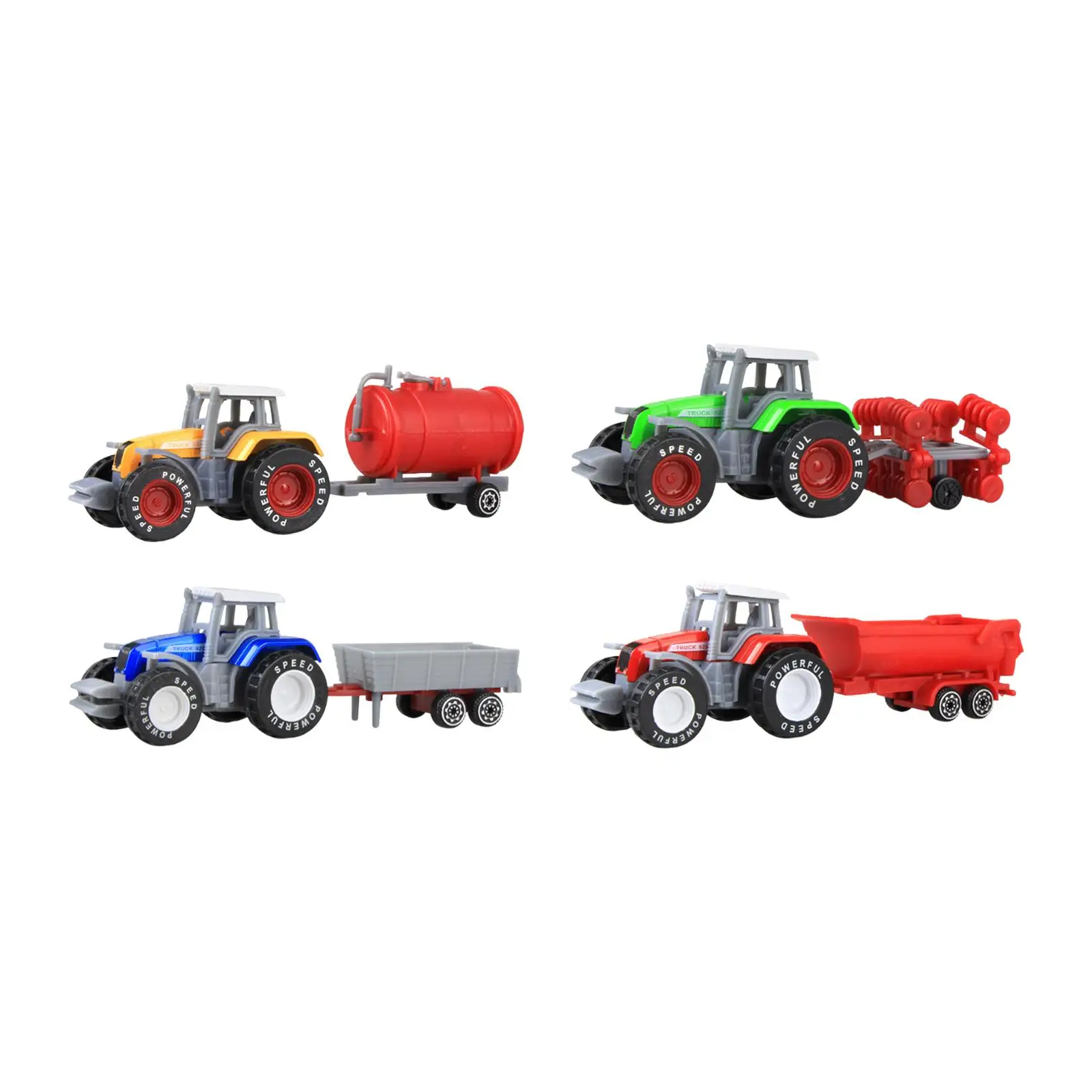 

Farm Tractor Truck Toy Early Educational Toy Birthday Gift Collectible Play Vehicle Farm Toy Construction Truck for Kids Ages 3+