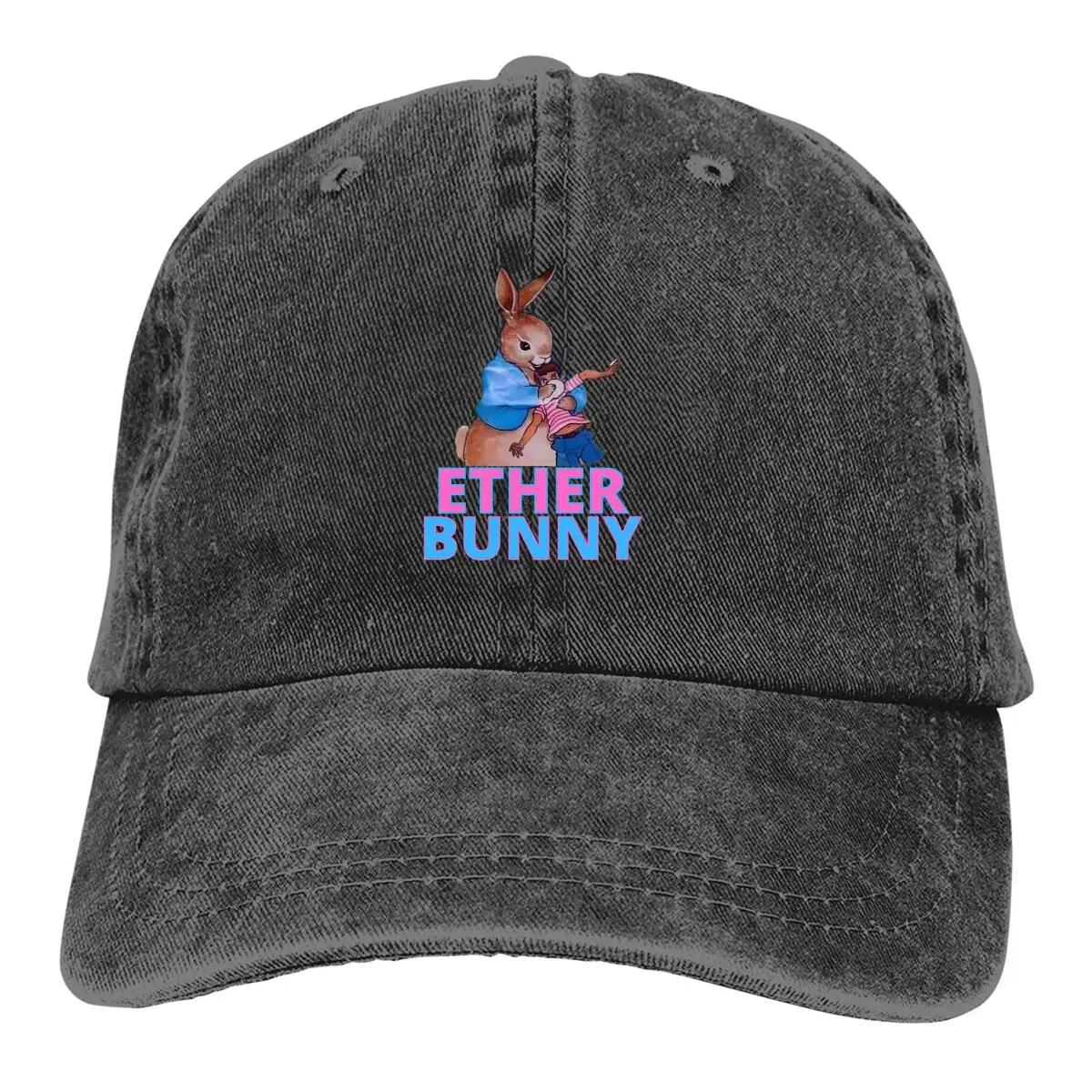 Ether Baseball Cap Men Hats Women Visor Protection Snapback Rabbit Animal Pattern Caps