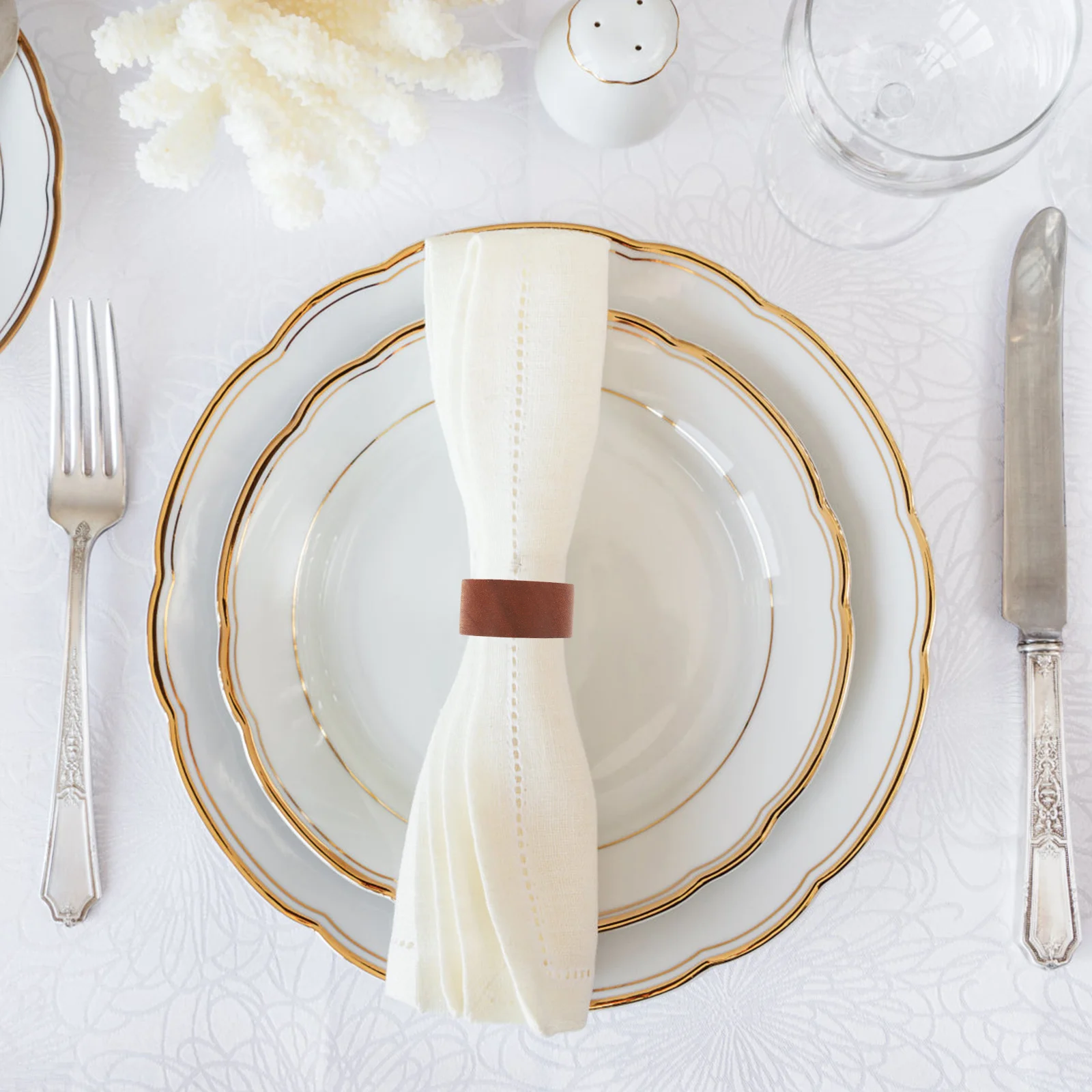 

5pcs Wood Napkin Ring Natural Rustic Design For Table Decoration Napkin Holders Towel Rings Decorative Household Supply