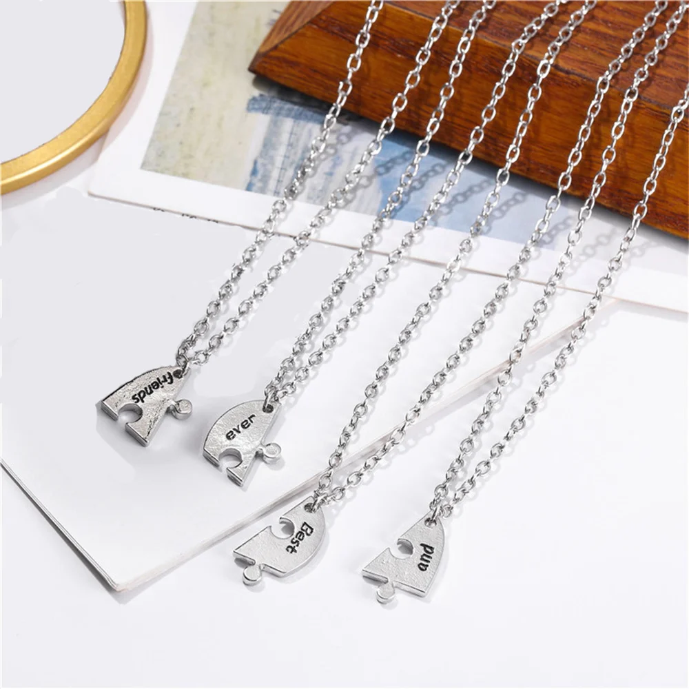 5pcs/Set Best Friend Pendant Necklace Pentagram Friendship Necklace For Women Best Friend Necklace Bff Friendship Jewelry Gif