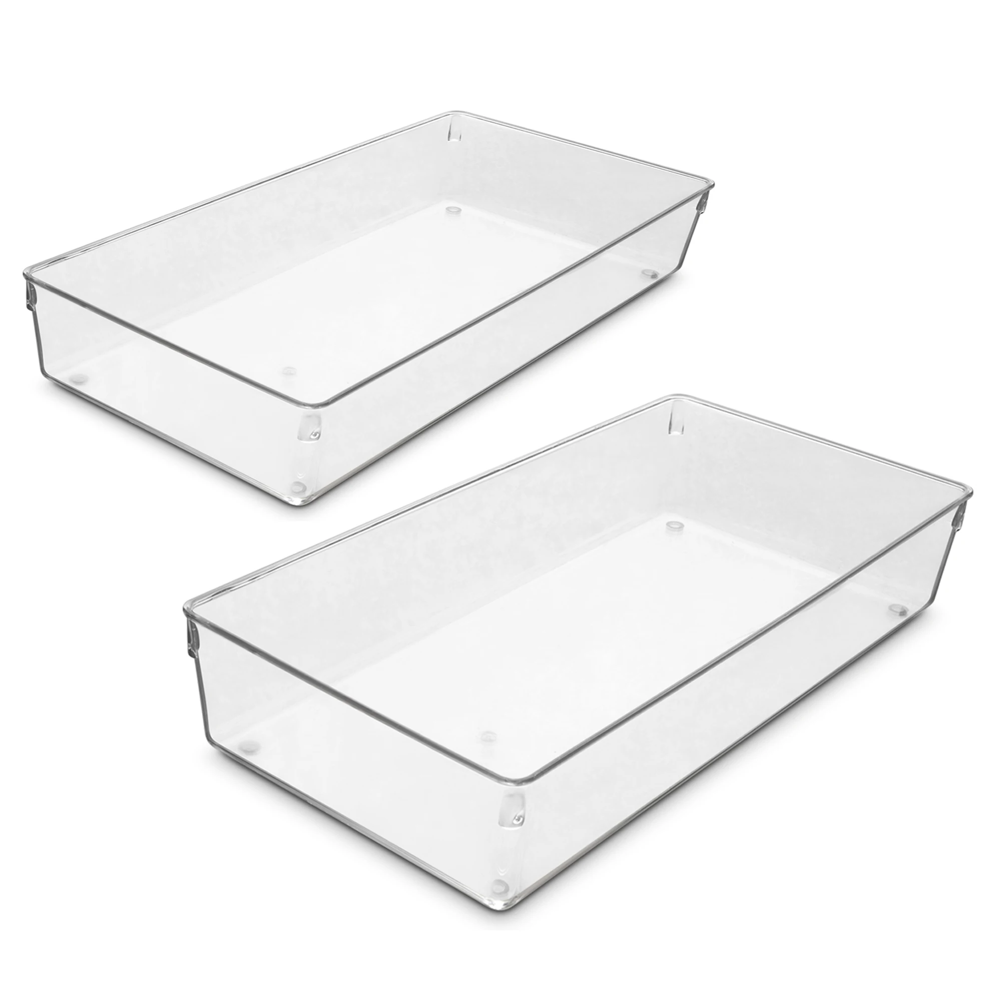 

Large BPA-Free Drawer Organizer, 2-Pack Storage Tray