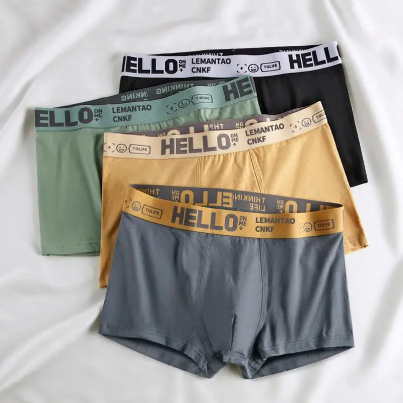 L-5XL Plus Size Men Boxer shorts Elastic Fiber Male Underwear Breathable 3D-Pouth Boxer Underpants Seamless Boxer Knickers