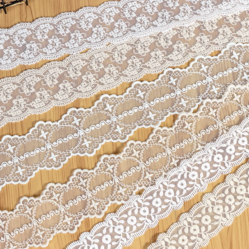 Good Quality Cheap 3yards/lot Retro cotton embroidered lace accessories trimming lace skirt hem accessories X623