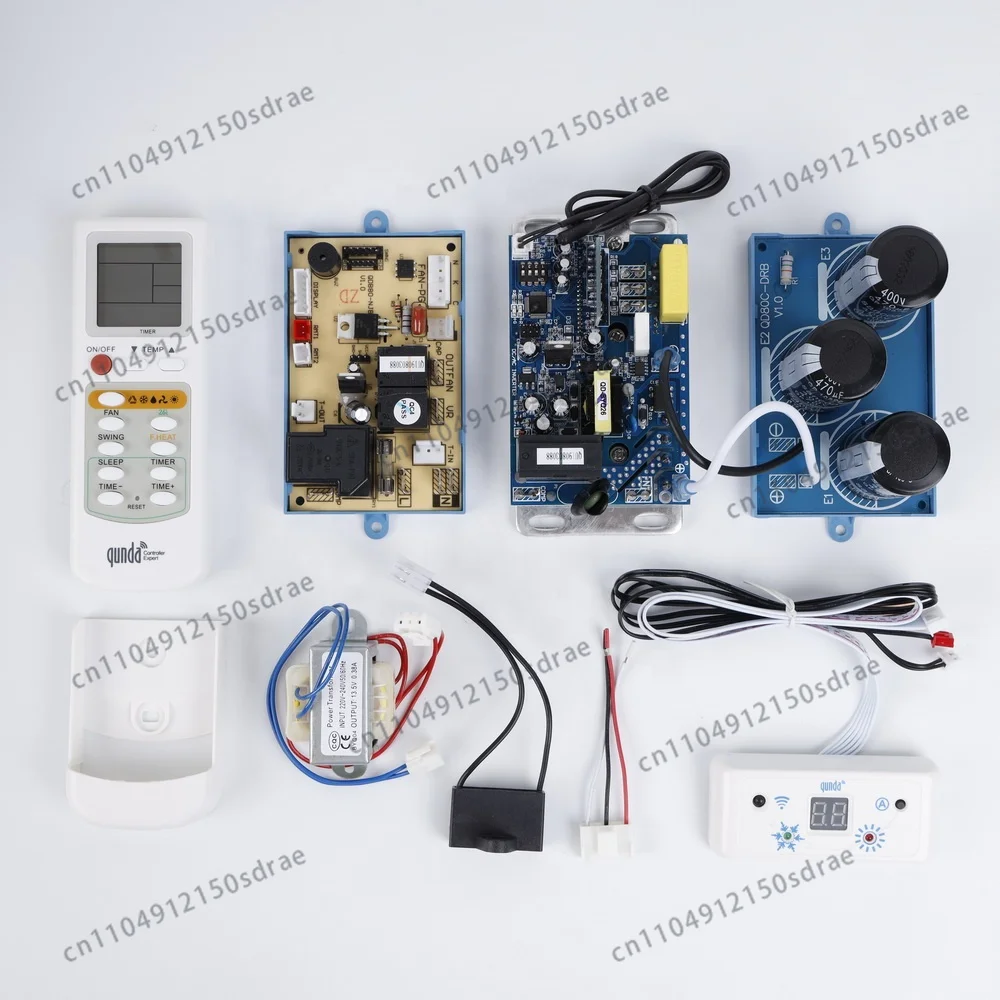 QUNDA Inverter Wall-mounted Split inverter Air Conditioner Universal Computer Control pcb Board QD80C For 1-1.5 HP 6000-12000BTU