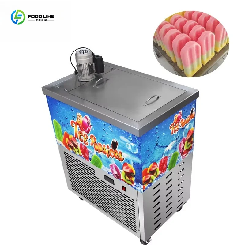 Customized Hot Selling Four Mold Popsicle Making Machine Durable Commercial Ice Pop Equipment