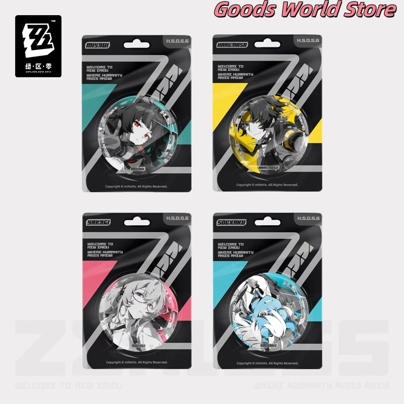 Mihoyo Zenless Zone Zero Badge Original Hoshimi Miyabi Asaba Harumasa Tsukishiro Yanagi Soukaku Badge Cosplay Anime Figure Badge