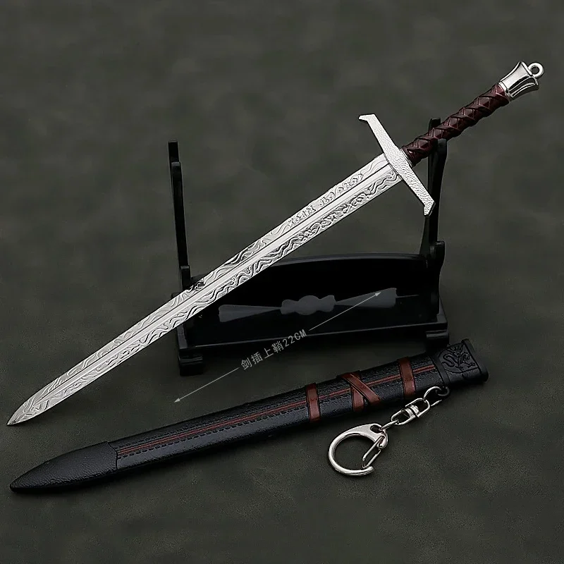 Espada Pendragon de Arthur, Katana Medieval samurái, modelo periférico, cuchillo de mariposa, Melee, acción de Anime, regalo de cumpleaños,