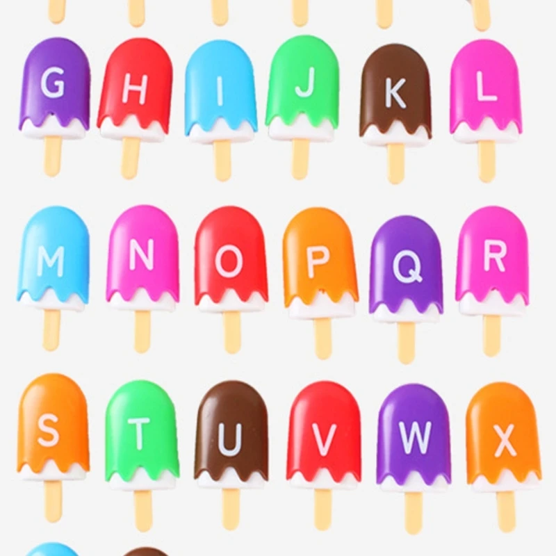 

Early Learning Ice Cream Learning Toy Alphabets Numbers Recognition Montessoris Plastic Educational Game For Toddlers K92C