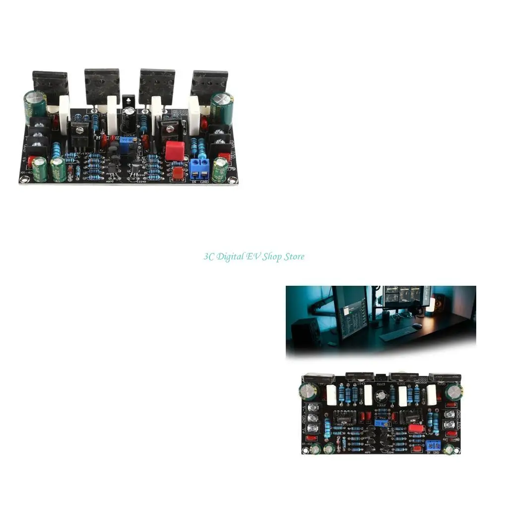 

Печатная плата одноканального усилителя E74D мощностью 200 Вт, двойная другая схема с транзисторами A1943 C5200