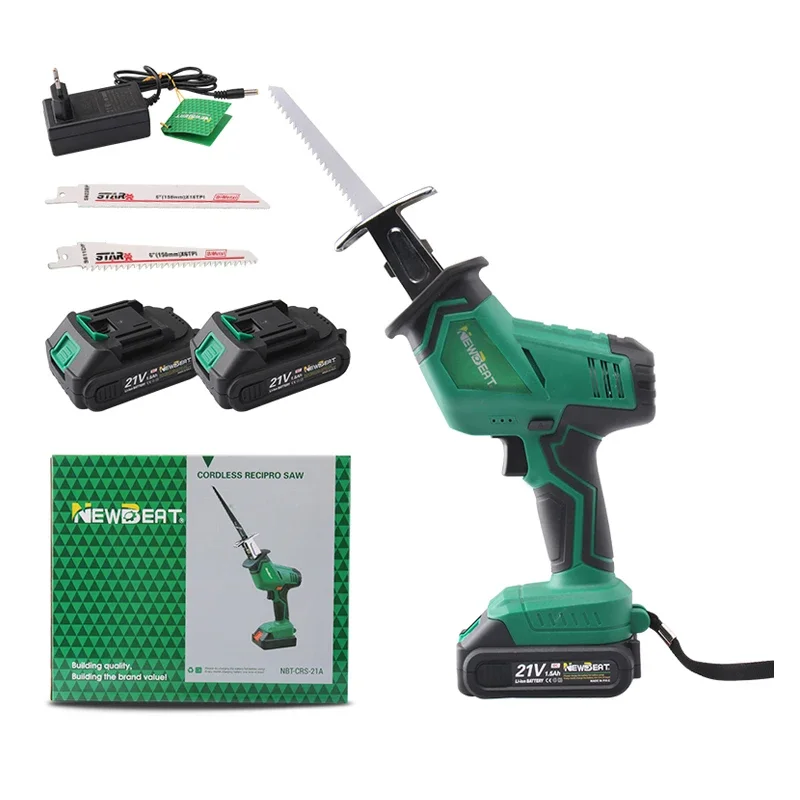 NewBeat Cordless Reciprocating Saw Blades Lithium Battery Hand Tool Sets Wireless Electric Saber Saws