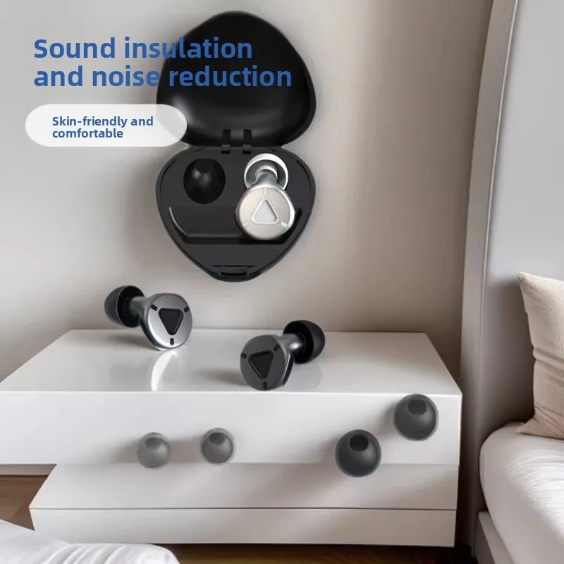 Private Mold Sound Insulation Earplugs New Button Earplugs Multi Head Replaceable Sleep Silent Anti Noise for Sleep Study Travel