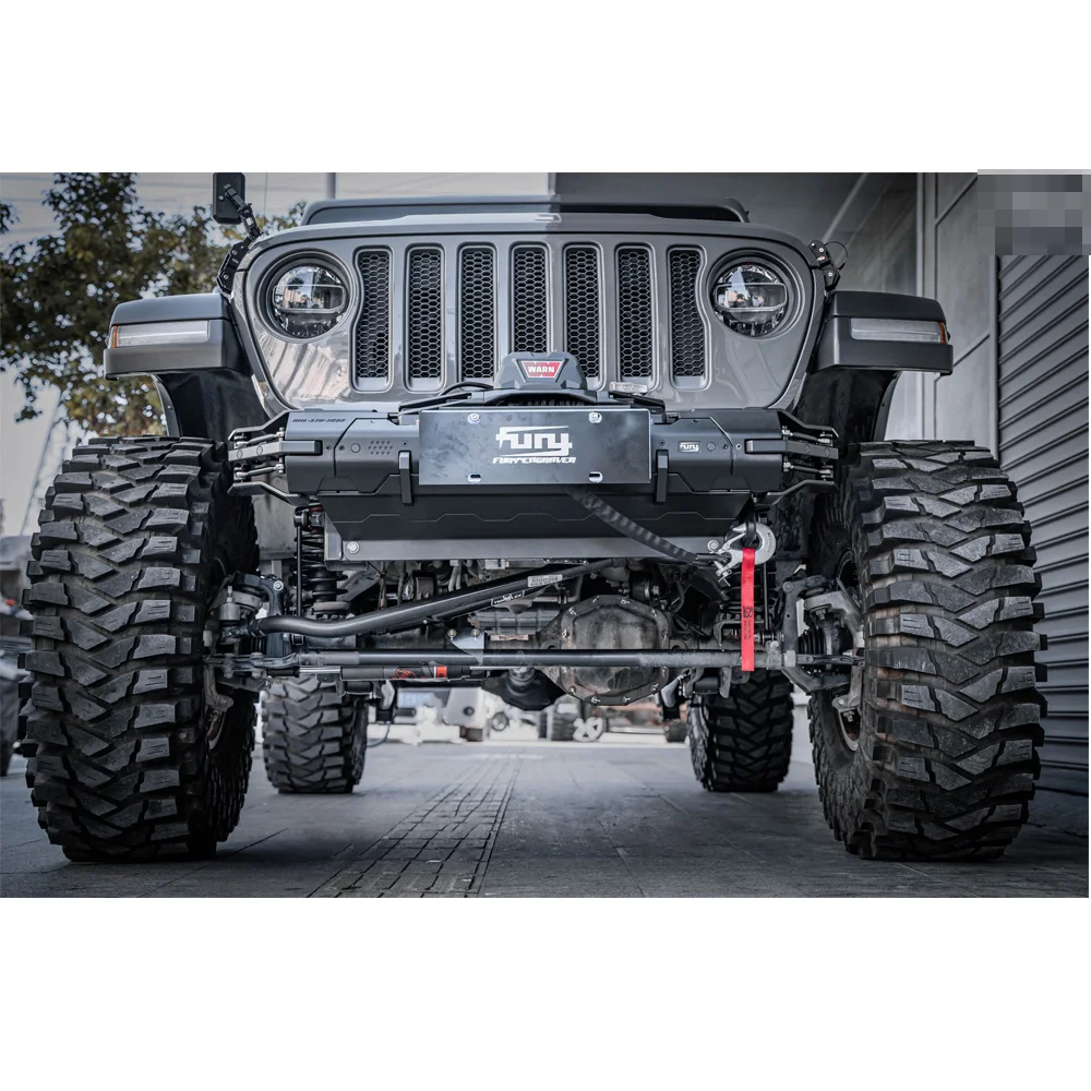 F2003 Aluminum Alloy+steel front bumper for jeep for wrangler JL 2018+