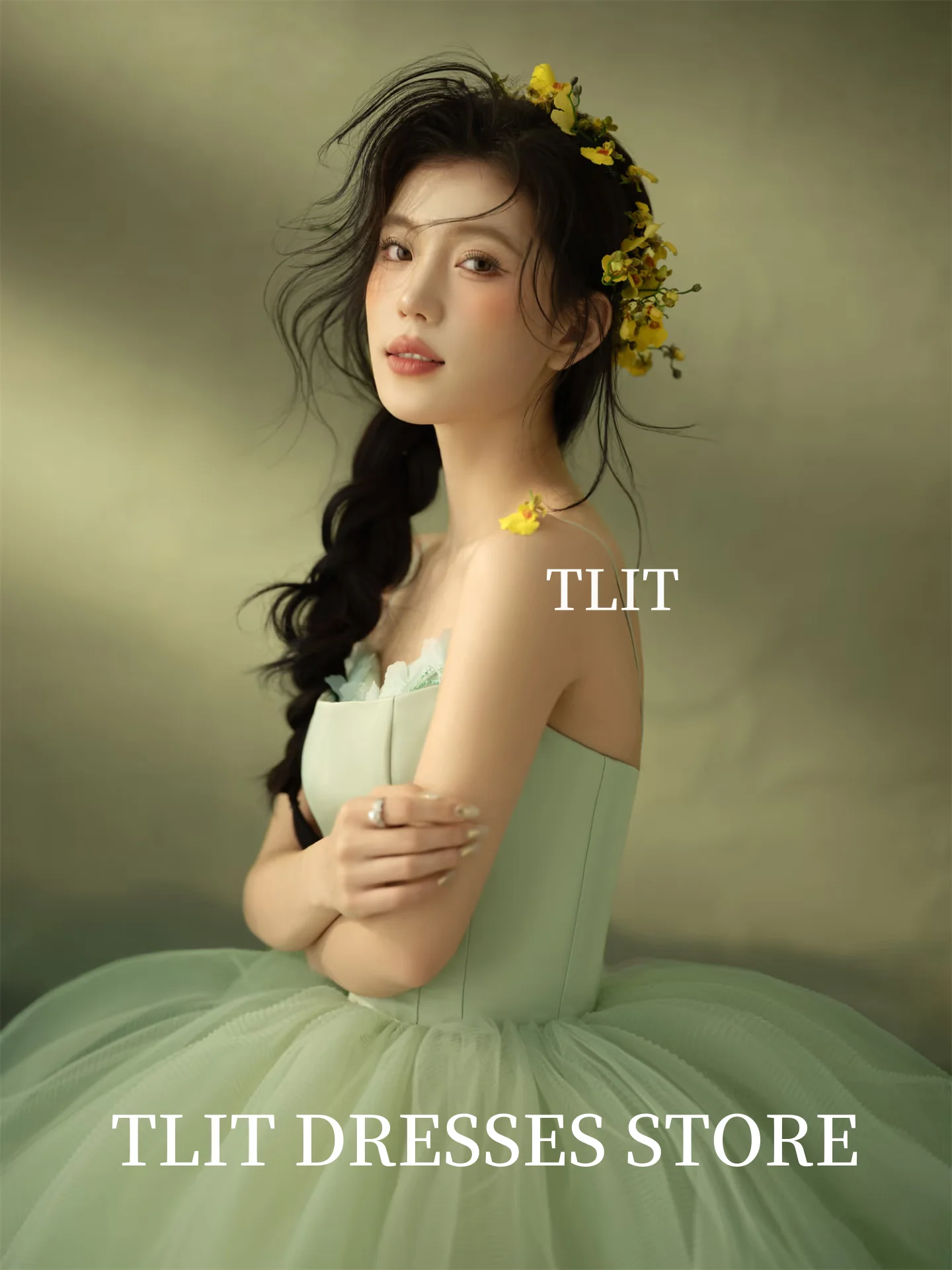 TLIT – robe de soirée en Tulle, couleur bonbon, Simple, personnalisée, robes de mariée coréennes, séance Photo, bretelles Spaghetti, robe chérie