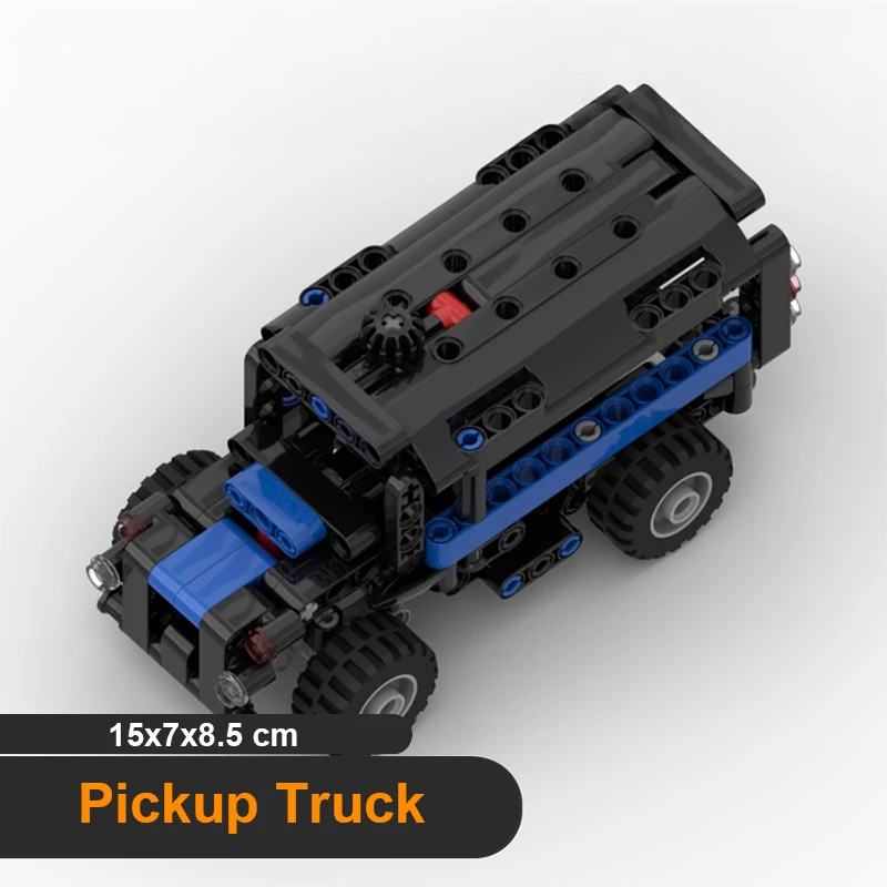 Transport Fahrzeug Bausteine Lose Teile Lkw Modell MOC Ziegel Modifizierte Lenkung Auto Kinder DIY Technologie Montage Spielzeug