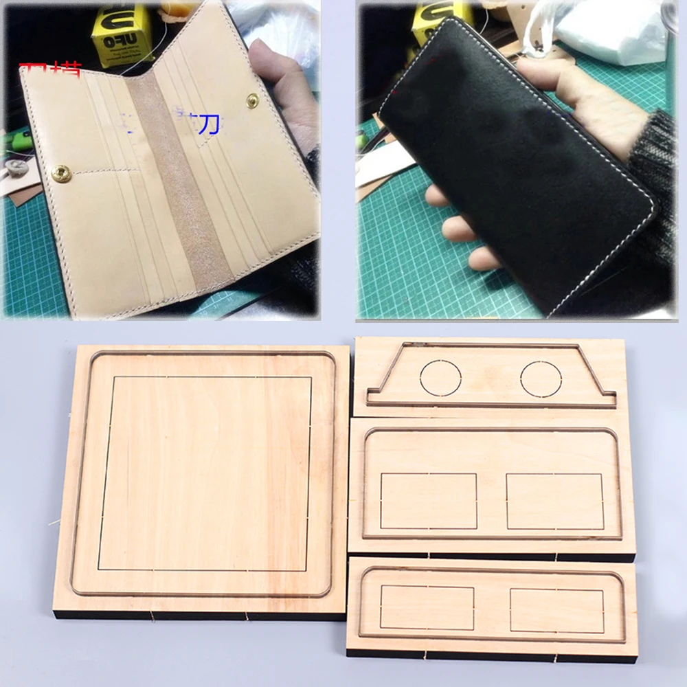 

190x90mm Leather Craft long wallet cutting dies knife mold iron blade cutter