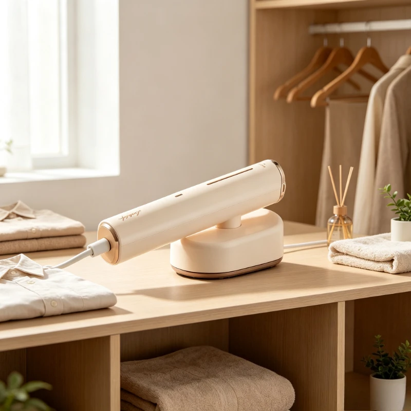 Portable Garment Steamer 30S Fast Heat Smart Touch Suction Ironing 90° Rotating Panel Wide Voltage for Travel Home 스팀 다리미