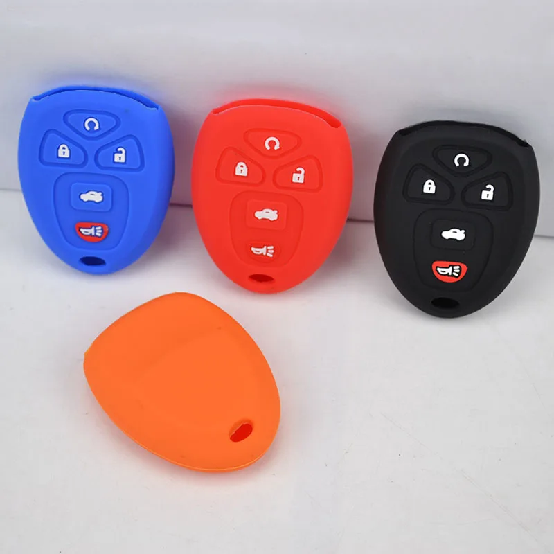 4 5 Button Silicone Remote Key Cover Case Fob For Chevrolet Captiva Cadillac Buick Enclave Impala Gmc Acadia Sierra Pontiac