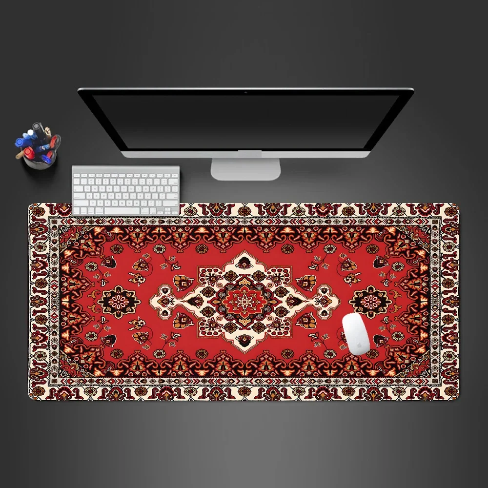 Big Persian Mouse Pad Large Office Carpet MousePad Gamer Carpet Desk Speed Accessories Computer Desk Pads table mat work family