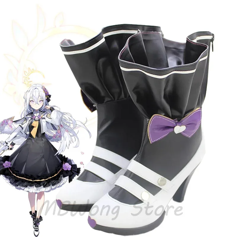 

Game Blue Archive Shirasu Azusa Cosplay Shoes Boots Wig Role Play White Straight Hair Halloween Carnival Women Men Custom Made