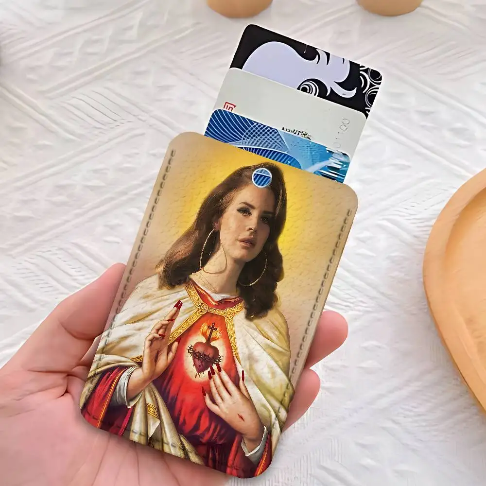 L-Lana Del Singer R-Rey porte-clés pour carte de travail banque porte-affaires carte d'étudiant étui de protection carte de Bus