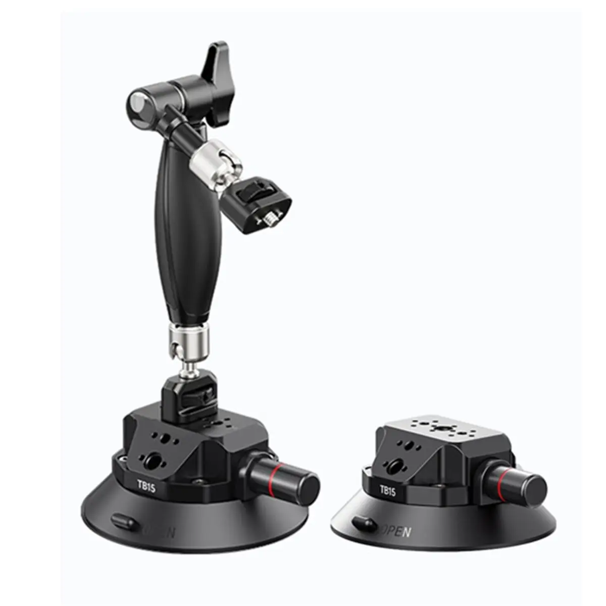 PROMOTION~ TB15 Suction Cup Mount Magic Arm Vehicle-Mounted Sucker Bracket Magic Arm for Action Camera Smartpone Video Recording
