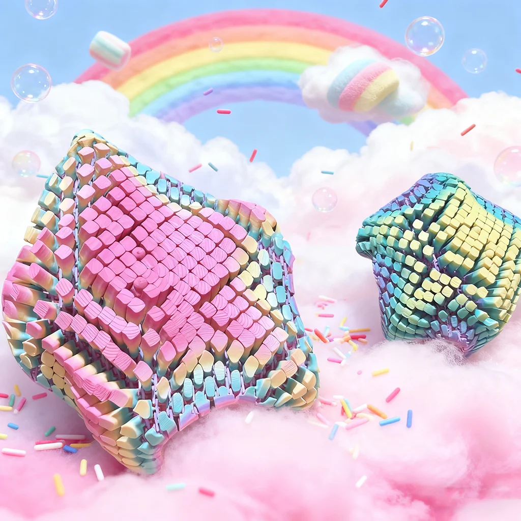 3D Printed Starfish Statue, Fidget Action Figures for Home Office Desk Decor, Action Figures, 26Cm/10.24In, 16Cm/6.3In