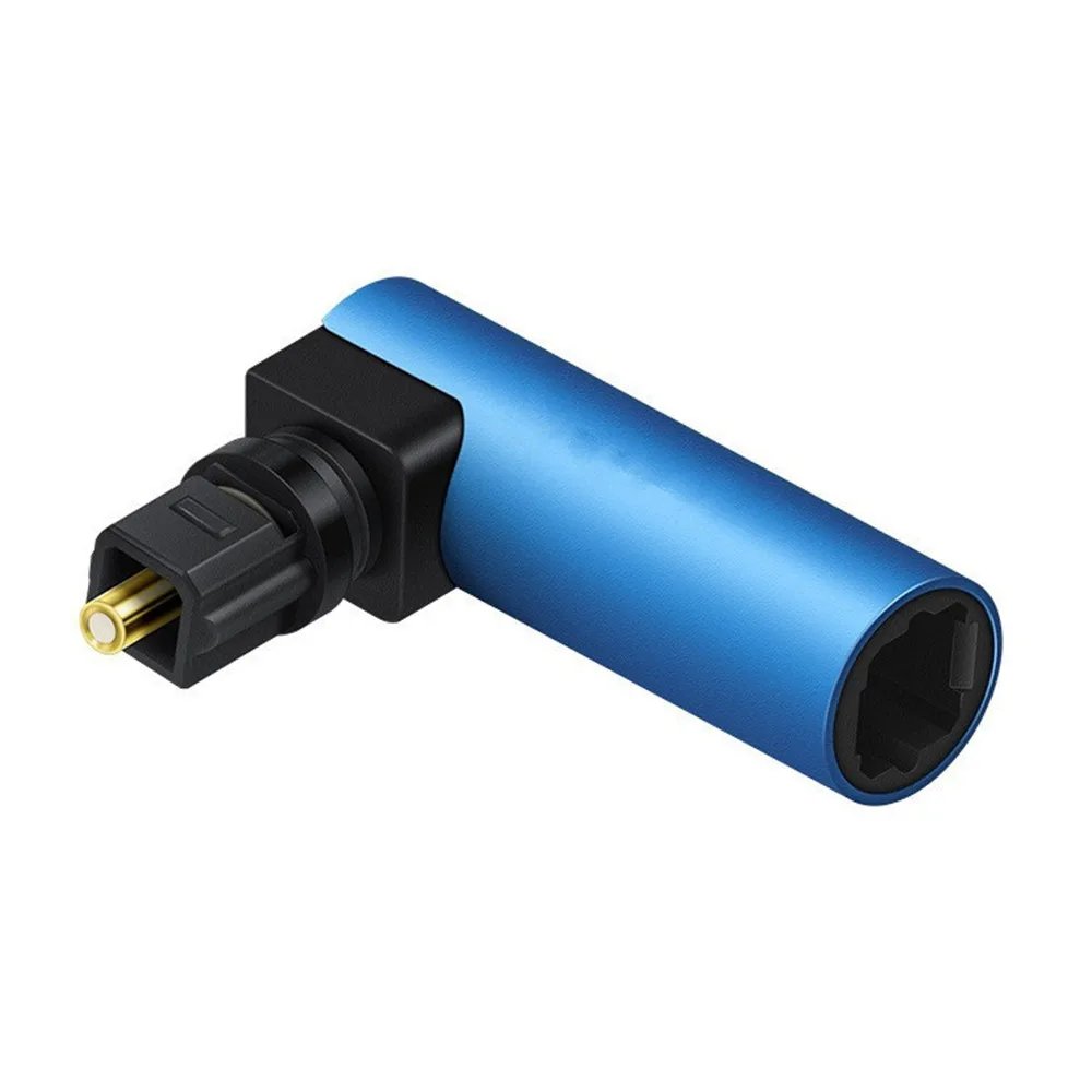 Right Angle Digital Optical Audio Cable  Connectors SPDIF Toslink 90 Degree Fiber Optical Adapter For Speaker Soundbox TV