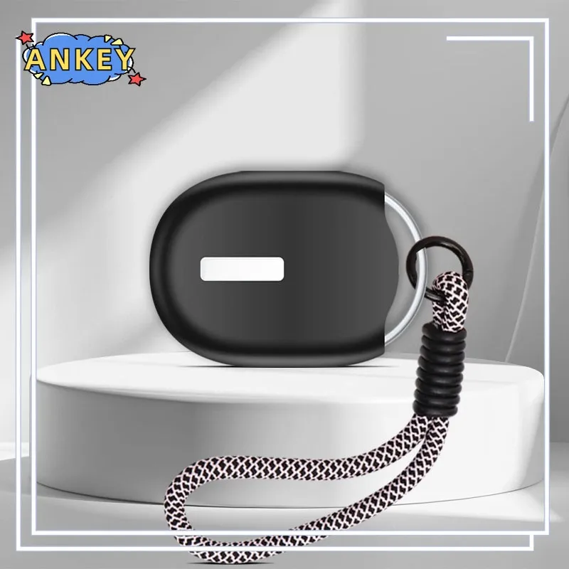 Suitable for Xiaomi Tag Locator Protective Case, Anti Drop Solid Color Ultra-thin All Inclusive Shell with Nylon lanyard