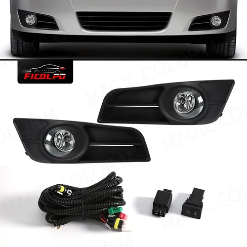 Conjunto de lámpara antiniebla de parachoques delantero de coche, luz diurna amarilla y blanca, para Toyota Corolla, versión europea 2004, 2005, 2006, 12V