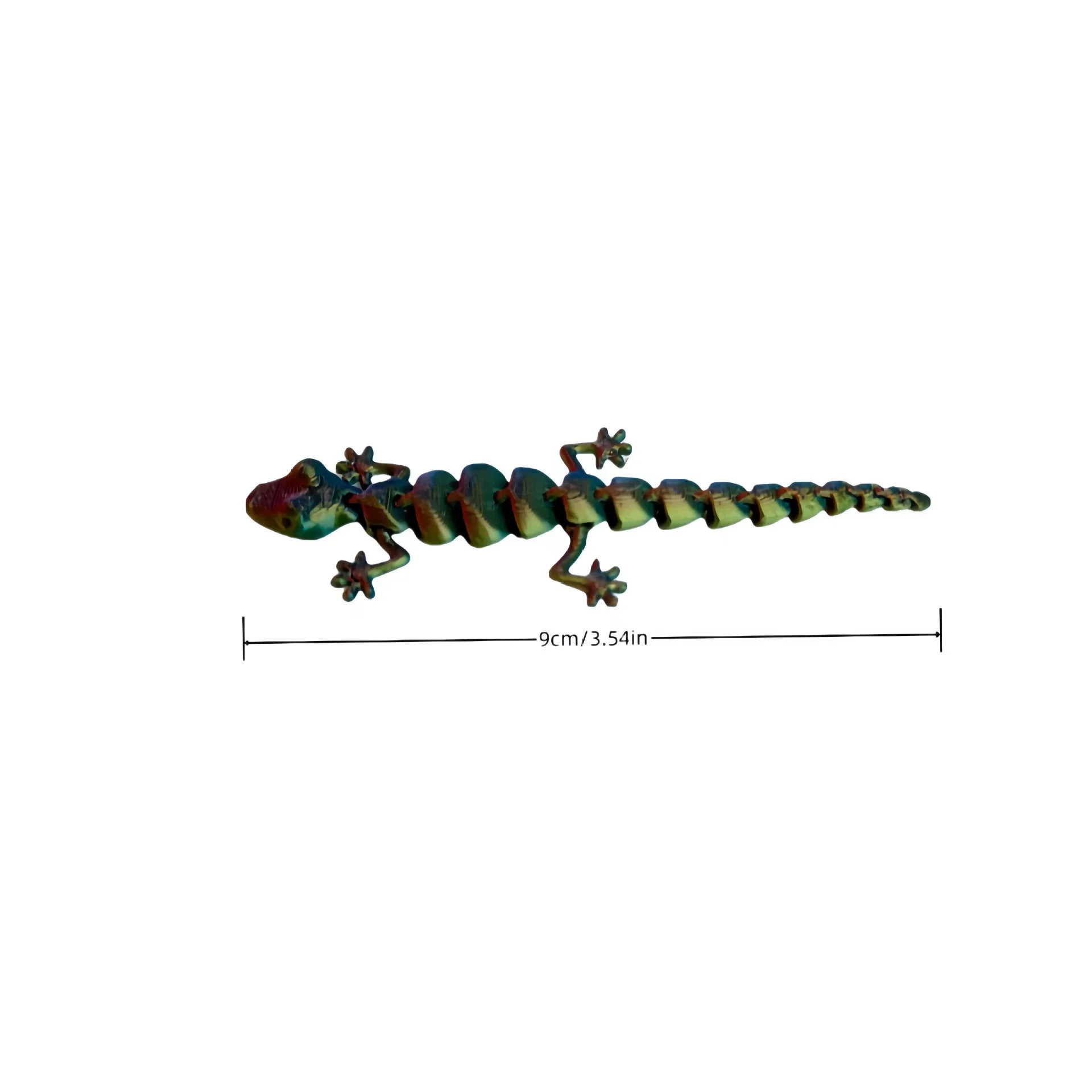 Mixed Color 3D Printed Mini Lizard Figurines Animal Toys Creative Joints Movable Kids Gift Home Scene Decoration Christmas Gift