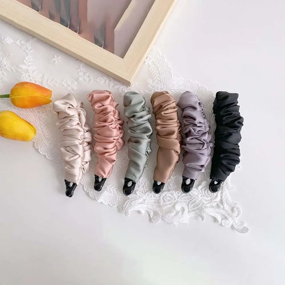 Clip di Banana in tessuto con stampa leopardata carino stile coreano forcina per capelli Bowknot Clip per capelli artiglio per capelli supporto per